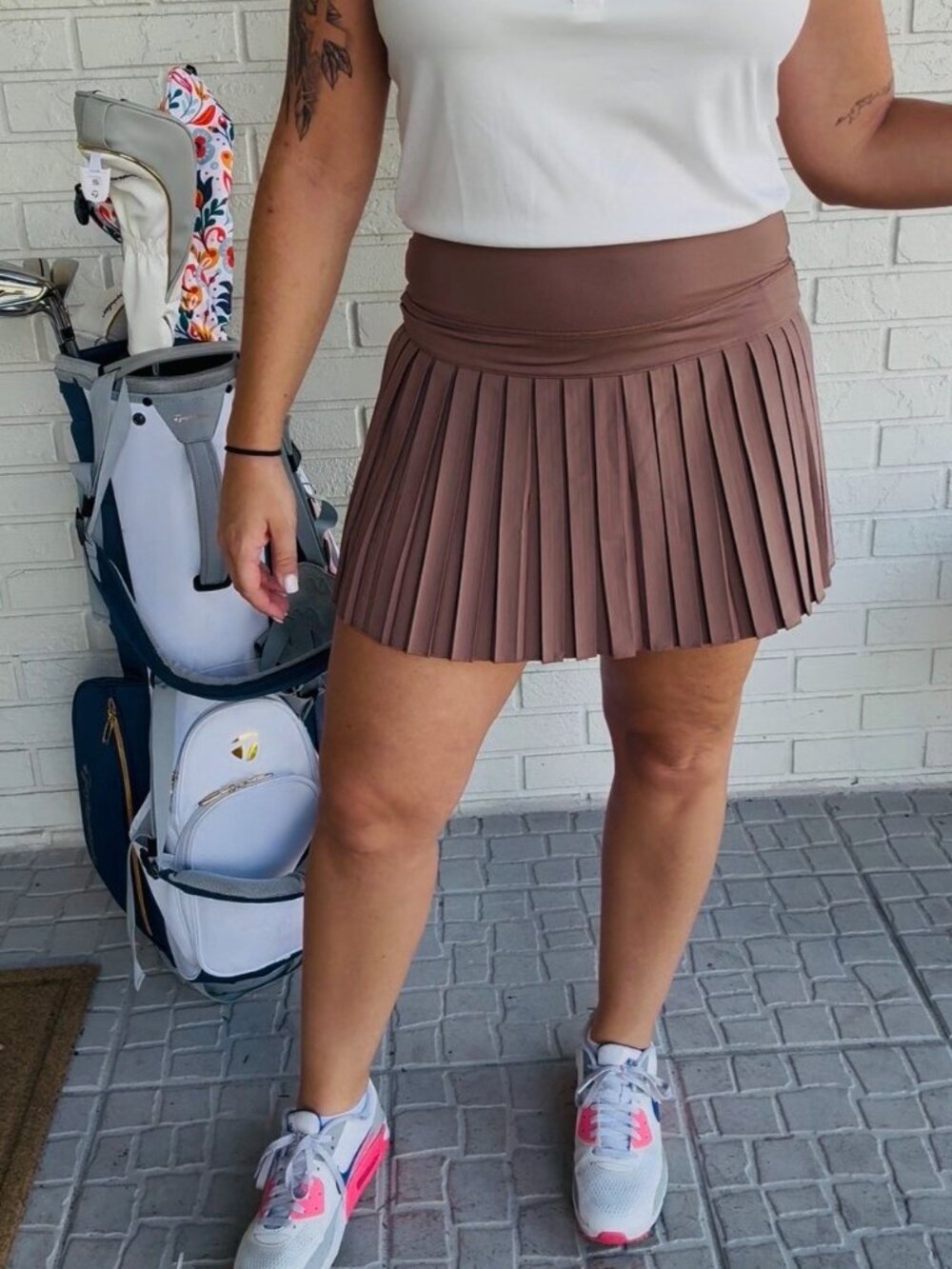 Pleated Skort